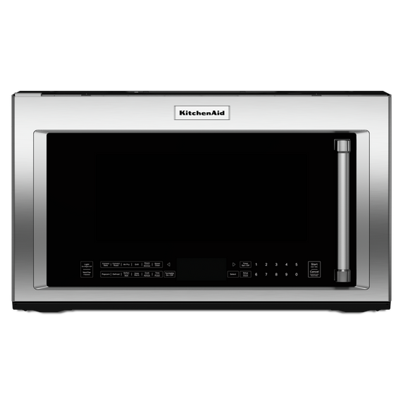 Four à micro-ondes à convection et hotte intégrée  avec mode de friture à air KitchenAid® YKMHC319LPS