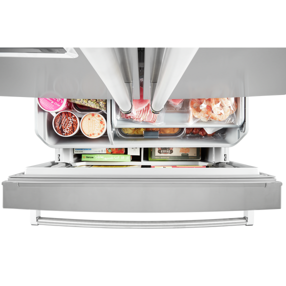 Réfrigérateur à portes françaises à profondeur de comptoir avec fini printshieldtm - 23.8 pi cu - 36 po KitchenAid® KRFC704FPS