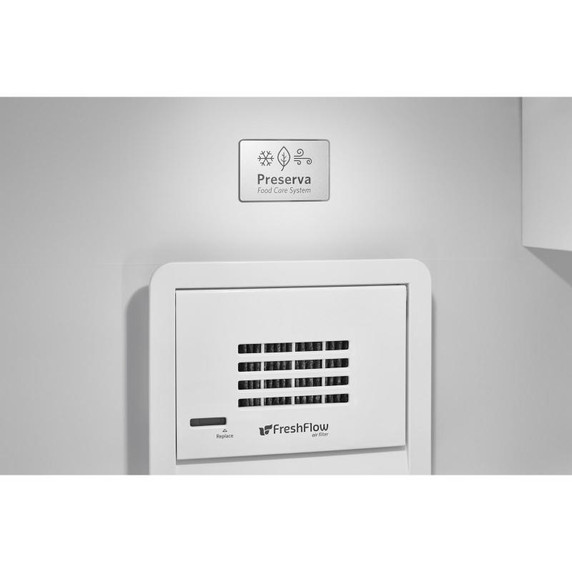 Kitchenaid® Réfrigérateur côte à côte avec distributeur extérieur d’eau et de glaçons et fini PrintShield™ - 24.8 pi cu - 30 po KRSF705HBS