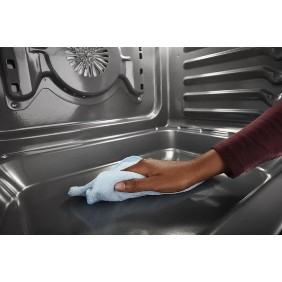 Kitchenaid® Cuisinière à induction et à convection coulissante de 30 pouces avec commandes frontales, 4 brûleurs et friture à air KSIS730PSS