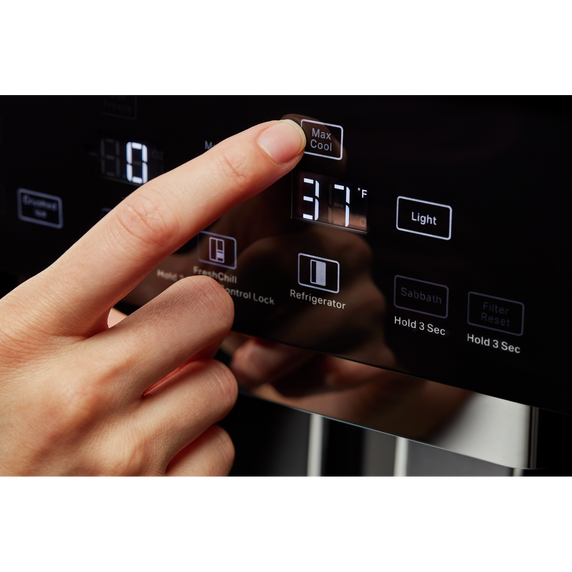 Kitchenaid® Réfrigérateur encastré côte à côte avec distributeur - 42 po - 29.4 pi cu KBSD702MPS