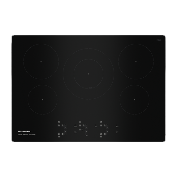 Table de cuisson à induction par capteur de 5 éléments et 30 po KitchenAid® KCIG550JSS