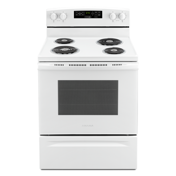 Cuisinière électrique amana® avec option d’autonettoyage, 30 po Amana® YACR4503SFW