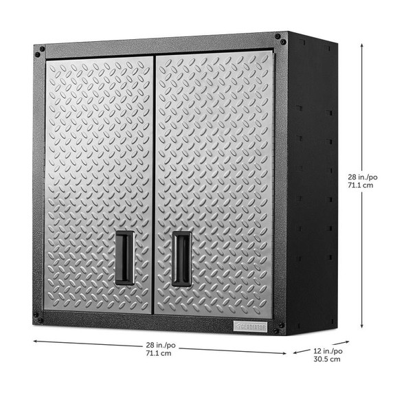 Gladiator® Armoire murale GearBox à porte pleine longueur prête à assembler GAWG28FDYG