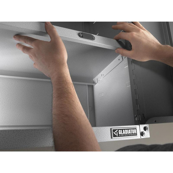 Gladiator® Armoire murale GearBox à porte pleine longueur prête à assembler GAWG28FVEW