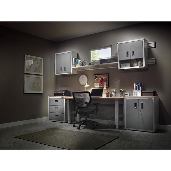 Gladiator® Armoire murale GearBox à porte pleine longueur prête à assembler GAWG28FVEW