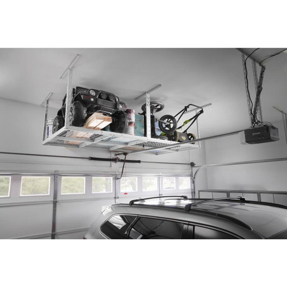 Gladiator® Tablette de rangement suspendue GearLoft™ de 4 pi (121,9 cm) X 8 pi (243,8 cm) GALS48M4JW