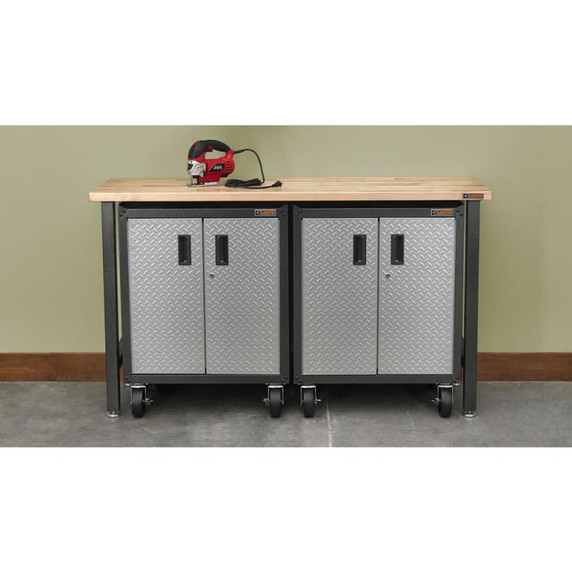 Gladiator® Ensemble de roulettes pour armoire modulaire GearBox prête à assembler GACK04KDSX