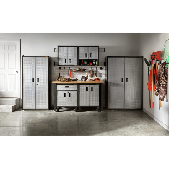 Armoire modulaire gearbox à porte pleine grandeur prête à assembler Gladiator® GAGB28FDYG