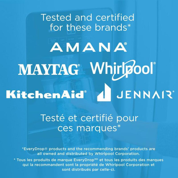 everydrop® Filtre à eau et glaçons pour réfrigérateur n°5 - EDR5RXD1B EDR5RXD1B everydrop® Filtre à eau et glaçons pour réfrigérateur n°5 - EDR5RXD1B EDR5RXD1B