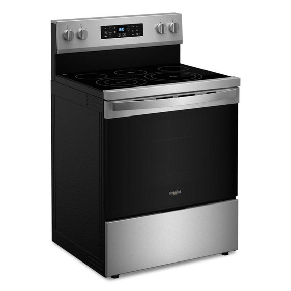 Whirlpool® Cuisinière électrique Energy Star avec cuisson à air, friture à air sans préchauffage et nettoyage automatique - 30 po YWFES5030RZ