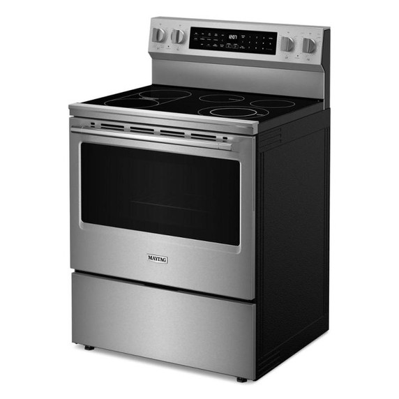 Maytag® Cuisinière électrique à convection véritable avec mode gril - 30 po - 5,3 pi cu YMFES8030RZ Maytag® Cuisinière électrique à convection véritable avec mode gril - 30 po - 5,3 pi cu YMFES8030RZ