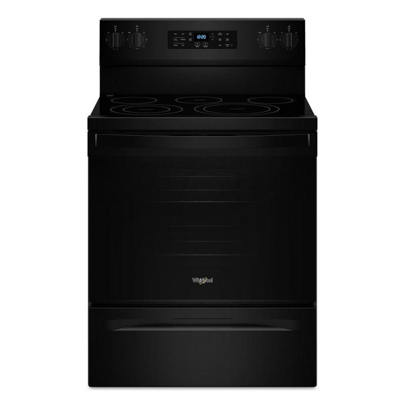 Whirlpool® Cuisinière électrique Energy Star avec cuisson à air, friture à air sans préchauffage et nettoyage automatique - 30 po YWFES5030RB