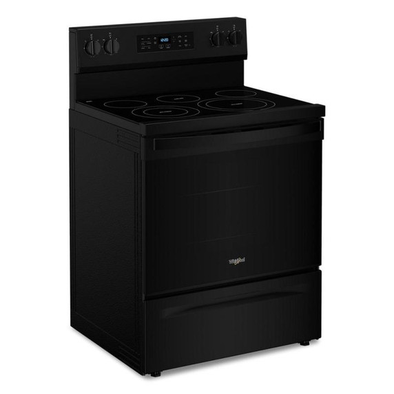 Whirlpool® Cuisinière électrique Energy Star avec cuisson à air, friture à air sans préchauffage et nettoyage automatique - 30 po YWFES5030RB