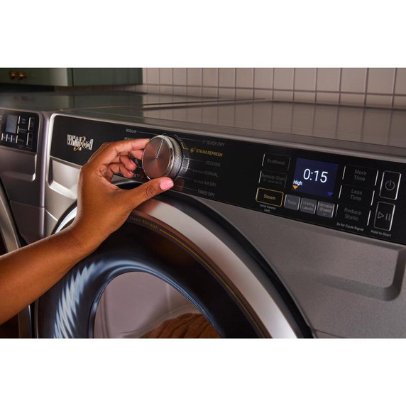 Whirlpool® Sécheuse intelligente au gaz certifiée ENERGY STAR® avec options à vapeur de 7,4 pi cu WGD6720RR