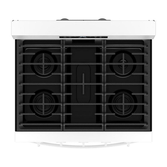 Whirlpool® Cuisinière au gaz de 30 pouces avec friture et cuisson à air, autonettoyante avec préchauffage WFGS5030RW