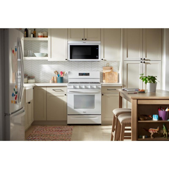 Whirlpool® Cuisinière au gaz de 30 pouces avec friture et cuisson à air, autonettoyante avec préchauffage WFGS5030RW