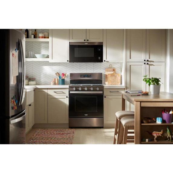 Whirlpool® Cuisinière au gaz de 30 pouces avec friture et cuisson à air, autonettoyante avec préchauffage WFGS5030RV