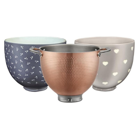 Kitchenaid® Bol en céramique de 5 pintes à motifs de cœurs KSM2CB5CH Kitchenaid® Bol en céramique de 5 pintes à motifs de cœurs KSM2CB5CH