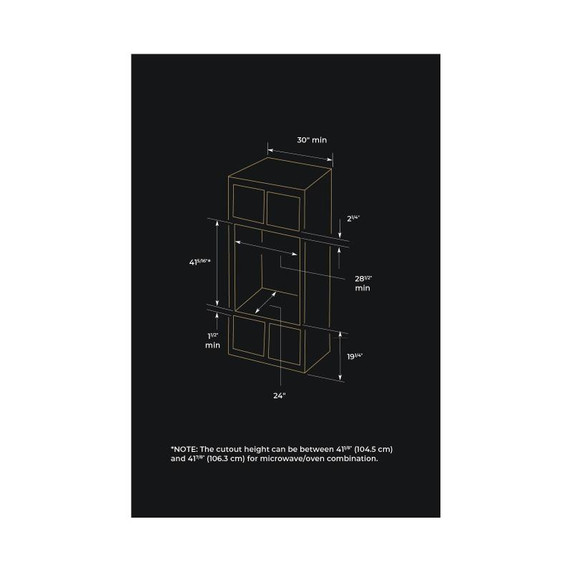 Jennair® Four à micro-ondes/mural combiné NOIR™ de 30 po JMW2430LM