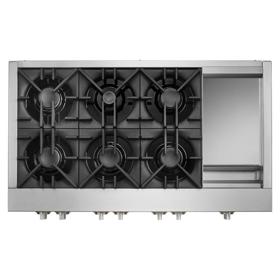 Jennair® Table de cuisson au gaz de style professionnel RISE™, 48 po JGCP548HL
