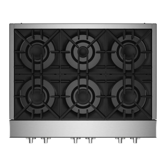 Jennair® Table de cuisson au gaz de style professionnel RISE™, 36 po JGCP436HL