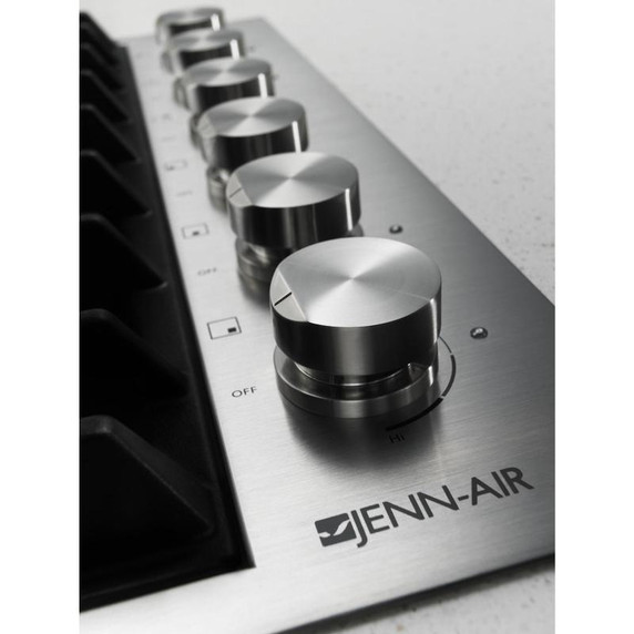 Jennair® Table de cuisson au gaz de 36 po munie de 6 brûleurs JGC7636BS