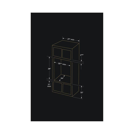 Jennair® Four mural simple RISE™ avec système de convection MultiMode®, 27 po JJW2427LL