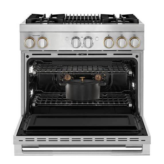 Jennair® Cuisinière bicombustible de style professionnel RISE™, 36 po JDRP636HL