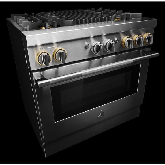 Jennair® Cuisinière bicombustible de style professionnel RISE™, 36 po JDRP636HL