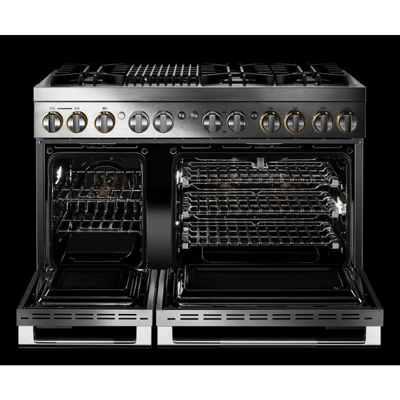 Jennair® Cuisinière bicombustible de style professionnel RISE™, 48 po JDRP648HL