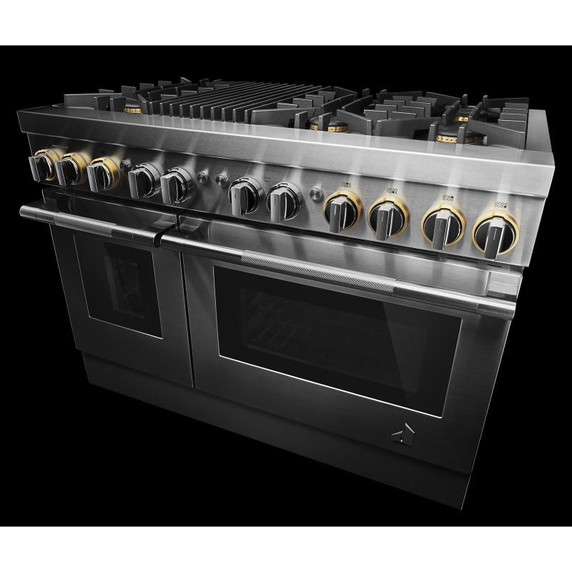 Jennair® Cuisinière bicombustible de style professionnel RISE™, 48 po JDRP648HL