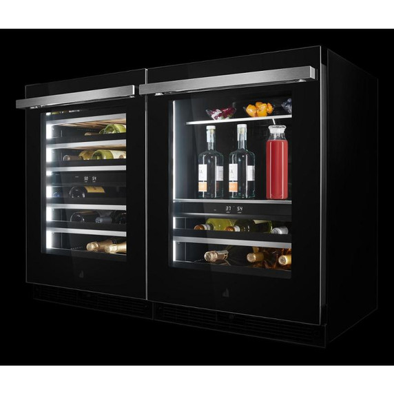 Jennair® Centre de rafraîchissements encastré NOIR™, charnière à droite, 24 po JUBFR242HM