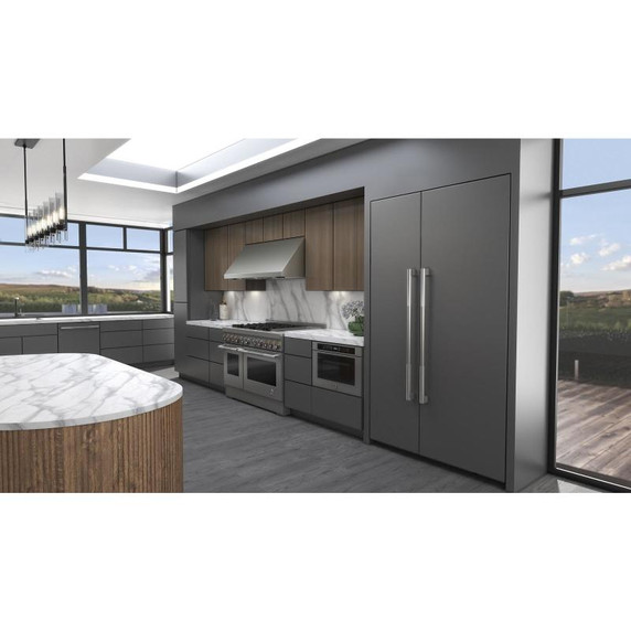 Jennair® Réfrigérateur côte à côte encastré prêt pour le panneau de recouvrement - 48 po JBSFS48NMX