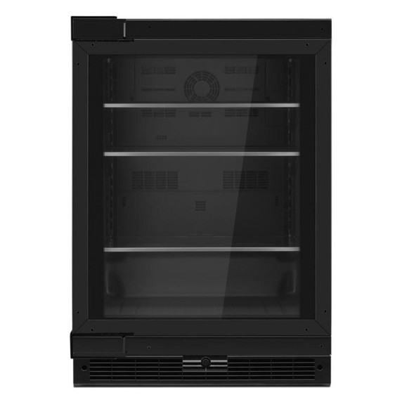 Jennair® Réfrigérateur à porte en verre sous le comptoir, charnière à gauche, prêt pour le panneau, 24 po JUGFL242HX