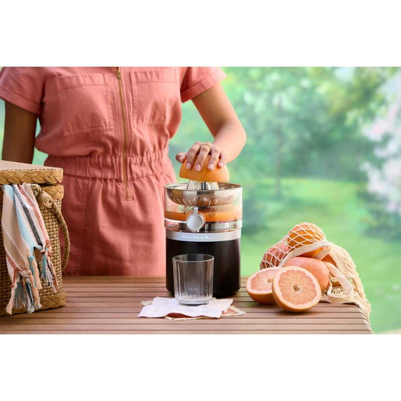 Kitchenaid® Presse-agrumes sans fil Kitchenaid Go™ - pile incluse KCJR161BM Kitchenaid® Presse-agrumes sans fil Kitchenaid Go™ - pile incluse KCJR161BM