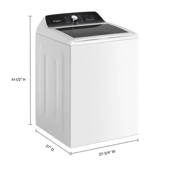Whirlpool® Laveuse à chargement vertical avec agitateur et robinet intégré - 5,2 pi cu C.E.I. WTW5025SW