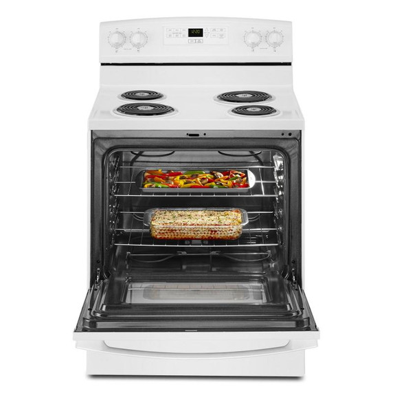 Amana® Cuisinière électrique avec gestion des températures Bake Assist - 30 po ACR4303MFW