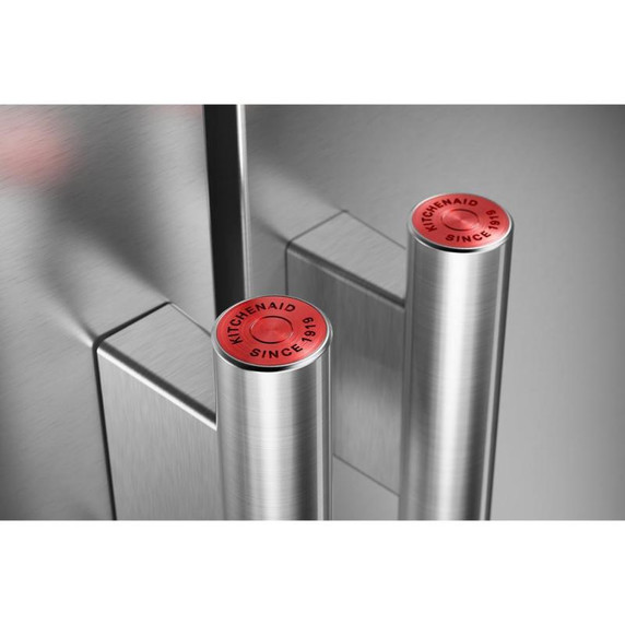 Kitchenaid® Réfrigérateur côte à côte avec distributeur d’eau et de glaçons extérieur et fini PrintShield™ - 28.7 pi cu KRSF536RPS