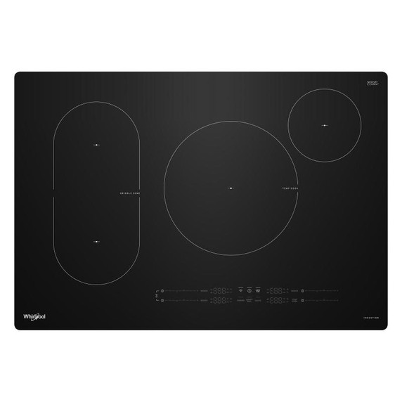 Whirlpool® Table de cuisson à induction intelligente avec technologie Temp Cook™ - 30 po WCIT7030SB Whirlpool® Table de cuisson à induction intelligente avec technologie Temp Cook™ - 30 po WCIT7030SB