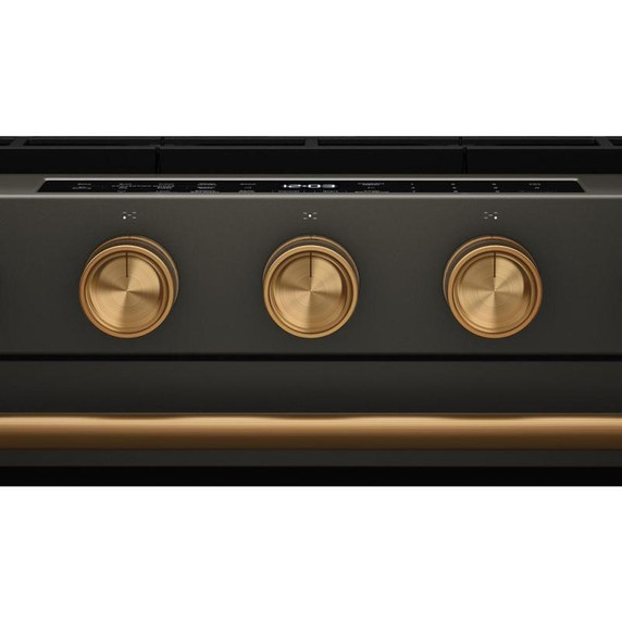 Kitchenaid® Cuisinière au gaz coulissante intelligente avec modes de cuisson à convection et brûleur 2 en 1 - 5 pi cu KSGS530SBE