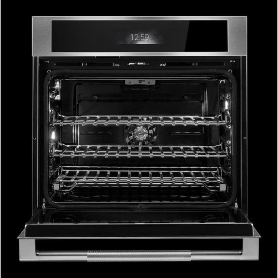 Jennair® Four mural simple RISE™, 30 po, avec convection véritable MultiMode® et grilles coulissantes à tiges plates JOESC530RL Jennair® Four mural simple RISE™, 30 po, avec convection véritable MultiMode® et grilles coulissantes à tiges plates JOESC530RL