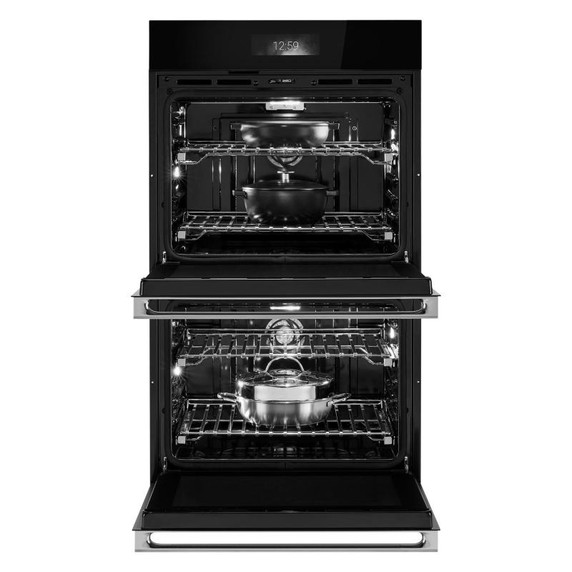 Jennair® Four mural double NOIR™, 30 po, avec convection véritable V2™ à deux ventilateurs et précision optimale de la température JOEDC730RM Jennair® Four mural double NOIR™, 30 po, avec convection véritable V2™ à deux ventilateurs et précision optimale de la température JOEDC730RM