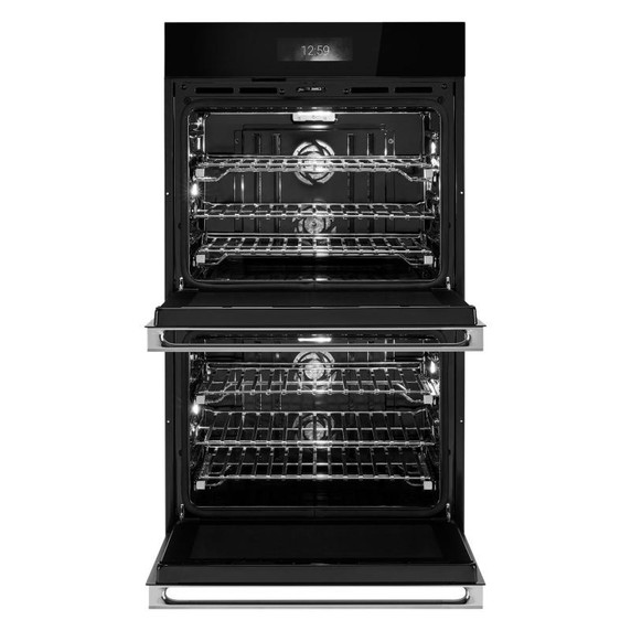 Jennair® Four mural double NOIR™, 30 po, avec convection véritable V2™ à deux ventilateurs et précision optimale de la température JOEDC730RM Jennair® Four mural double NOIR™, 30 po, avec convection véritable V2™ à deux ventilateurs et précision optimale de la température JOEDC730RM