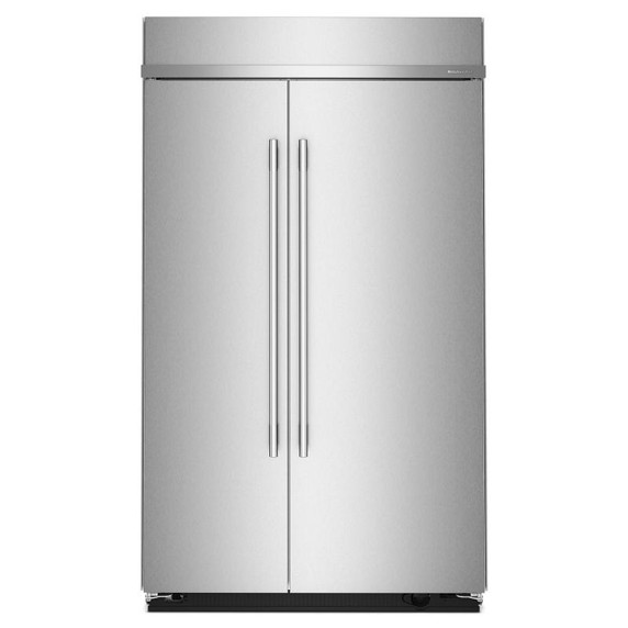 Kitchenaid® Réfrigérateur côte à côte encastré avec intérieur platine - 48 po - 30 pi cu KBSN748SPS