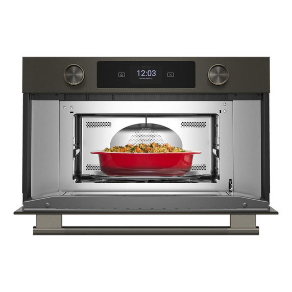 Kitchenaid® Four à micro-ondes encastré avec cuisson rapide avec friture à air de 30 po KMBS730SBE
