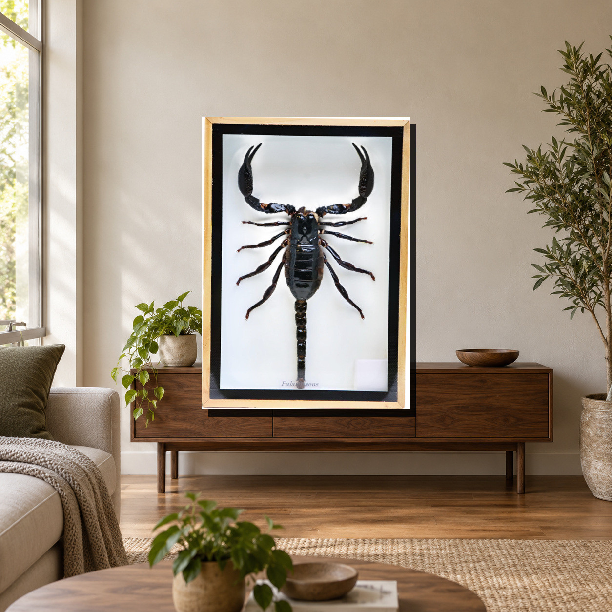 Framed Scorpion Specimen, 5×6 in