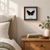 Framed Striped Blue Crow butterfly – Euploea mulciber – 5×5 in displayed in a natural home interior