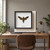 Oleander Hawk-Moth Frame – Daphnis nerii – 5 × 5 in displayed in a natural interior setting