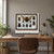 Real 5-Horned Rhinoceros Beetle & Mixed Insect Display Frame, 8×6 in displayed in a natural interior setting